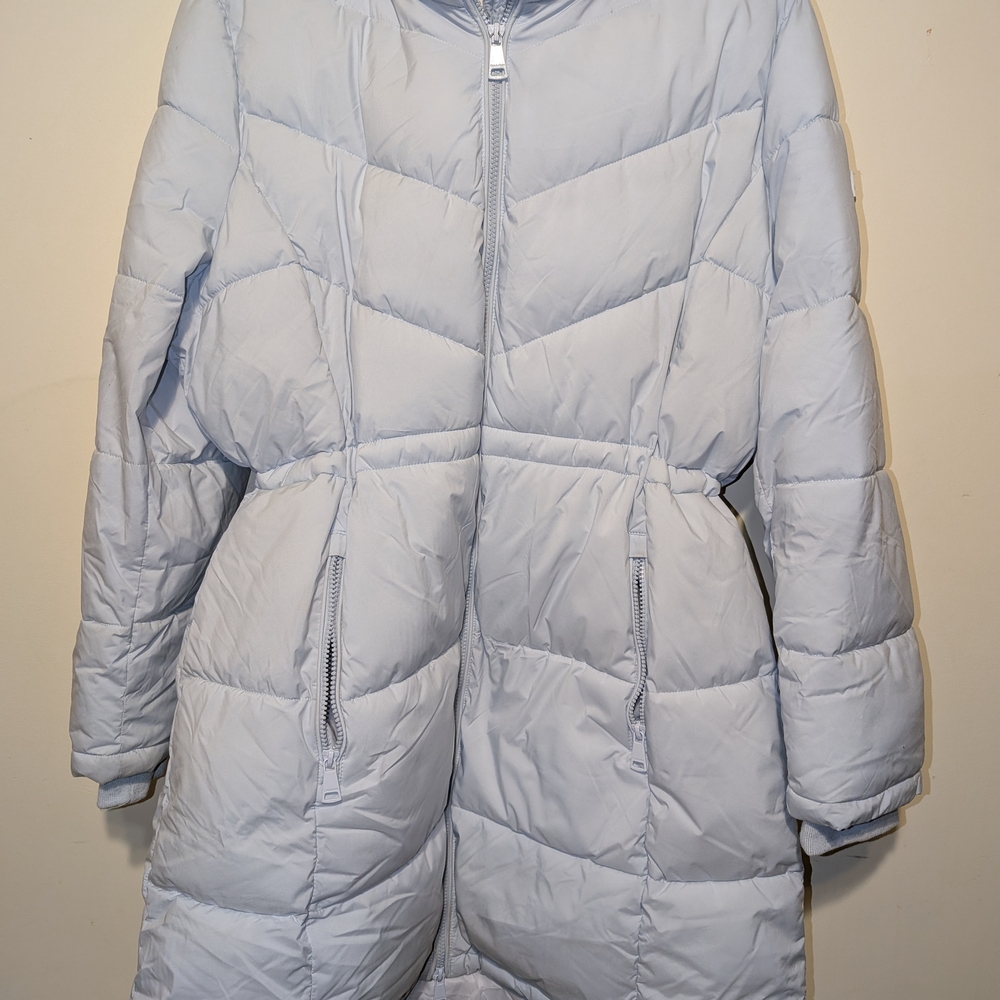 Calvin Klein Women's Light Blue Puffer Jacket